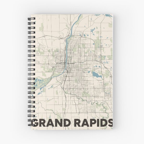 Item preview, Grand Rapids Map designed and sold by MapsNerd.