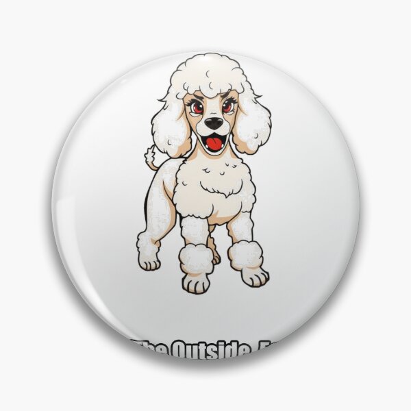 Item preview, Poodle Sticker - Fancy On The Outside Feral Inside - Funny Poodle Gift designed and sold by pawdrops.