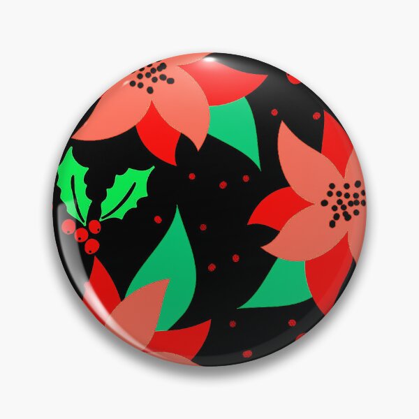 Item preview, Christmas Red Poinsettia Holiday Pattern  designed and sold by DEC02.
