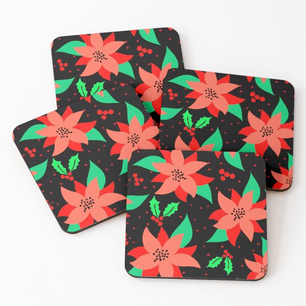 Item preview, Christmas Red Poinsettia Holiday Pattern  designed and sold by DEC02.