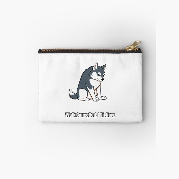 Item preview, Husky Sticker - Walk Canceled I Sit Now - Funny Husky Gift designed and sold by pawdrops.