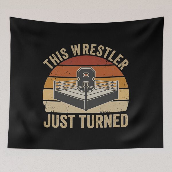 Item preview, This Wrestler Just Turned 8 Funny Wrestling 8th Birthday designed and sold by Ali-printshop.