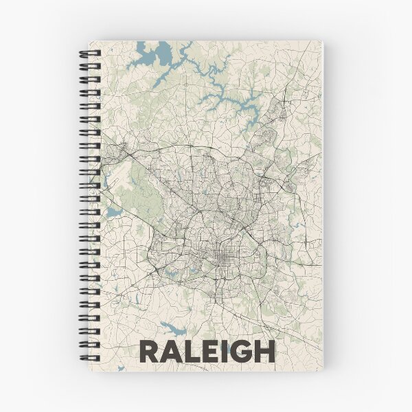 Item preview, Raleigh Map designed and sold by MapsNerd.