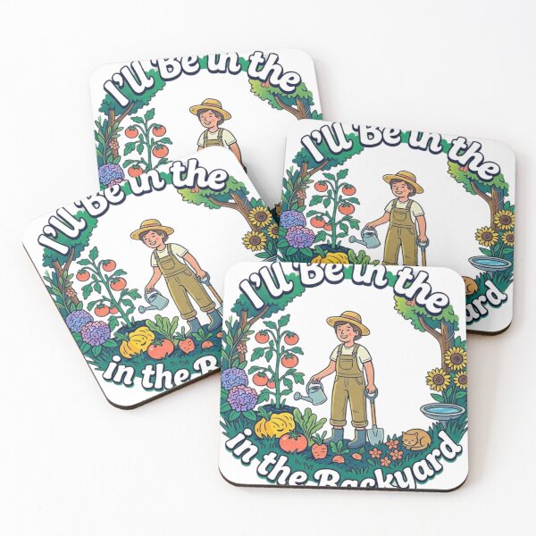 Item preview, I'll Be In The Backyard Gardening Lover Vintage Badge designed and sold by Wear Sculpt.