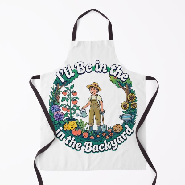 Item preview, I'll Be In The Backyard Gardening Lover Vintage Badge designed and sold by Wear Sculpt.