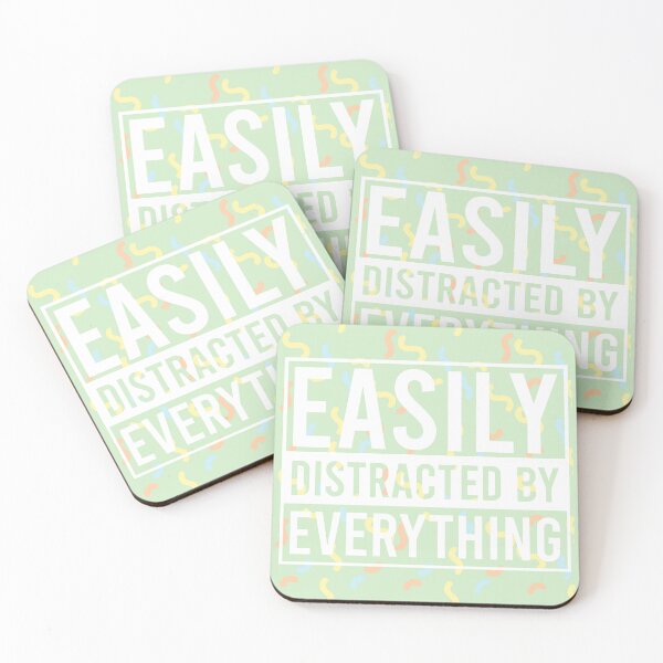 Item preview, easily distracted by everything light green designed and sold by ExcessiveSarcasmCo..