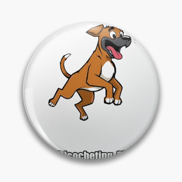 Item preview, Boxer Dog Sticker - Currently Ricocheting Please Wait - Funny Boxer Gift designed and sold by pawdrops.