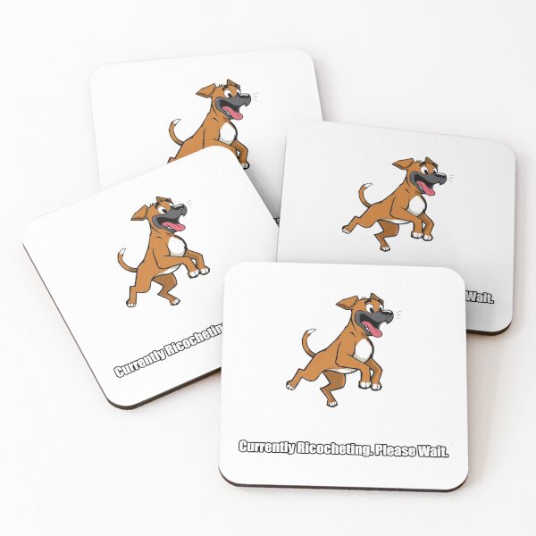 Item preview, Pegatina de perro bóxer - Rebotando actualmente, por favor espere - Divertido regalo para amantes del bóxer designed and sold by pawdrops.