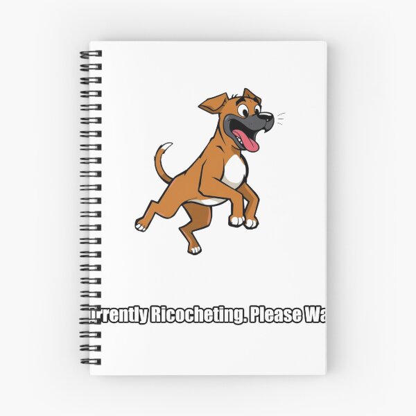 Item preview, Boxer Dog Sticker - Currently Ricocheting Please Wait - Funny Boxer Gift designed and sold by pawdrops.