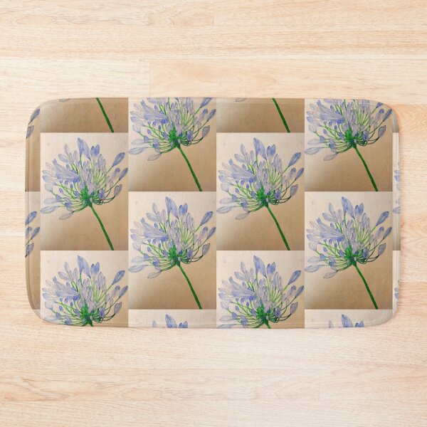 Item preview, Blue Agapanthus flower watercolour painting  designed and sold by esvb.