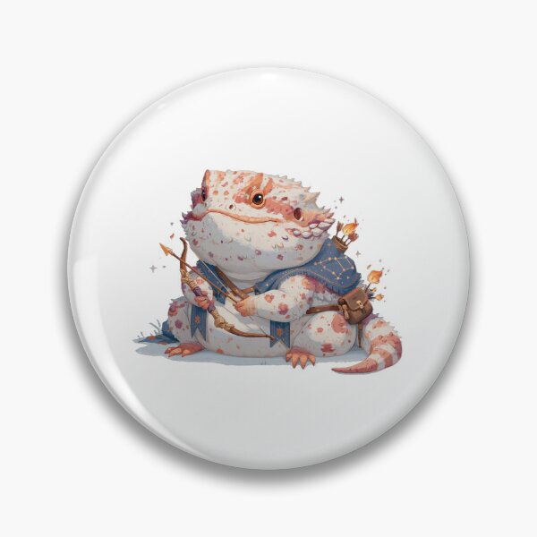 Item preview, Kawaii Bearded Dragon Zodiac Sagittarius | Cute Reptile Astrology Art designed and sold by Moonlit Menagerie.