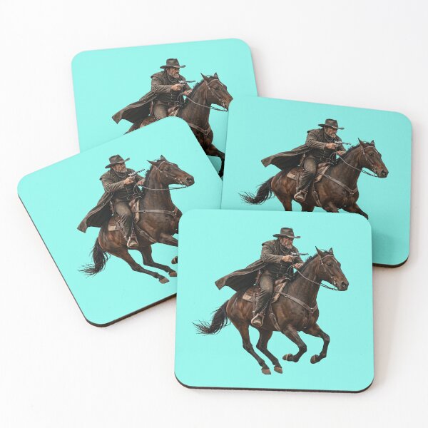 Item preview, Vintage Western Cowboy Riding Horse Cinematic Outlaw Art designed and sold by Utopian-Magic.