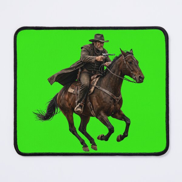 Item preview, Vintage Western Cowboy Riding Horse Cinematic Outlaw Art designed and sold by Utopian-Magic.