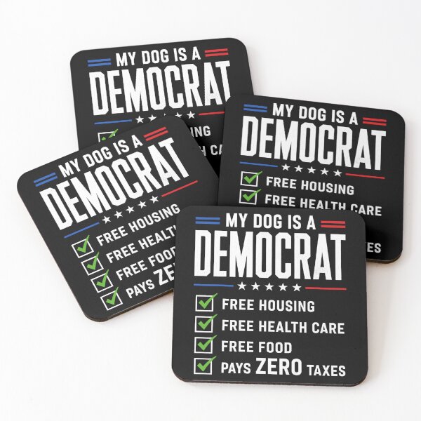 Item preview, My Dog Is A Democrat Free Housing Free Health Care Funny Political Checklist designed and sold by VGAfanatic.