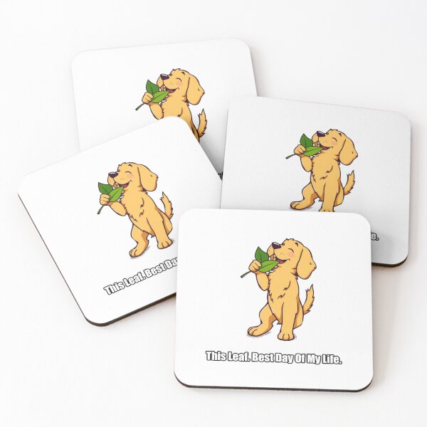 Item preview, Golden Retriever Sticker - This Leaf Best Day Of My Life designed and sold by pawdrops.