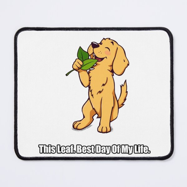 Item preview, Golden Retriever Sticker - This Leaf Best Day Of My Life designed and sold by pawdrops.