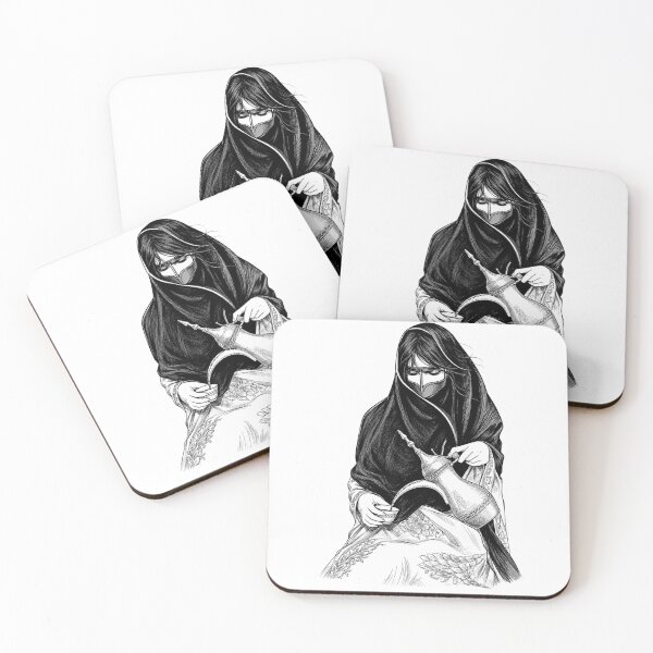 Item preview, Emirati Coffee Tradition designed and sold by NUSKHAH UAE | Emirati Heritage Art.