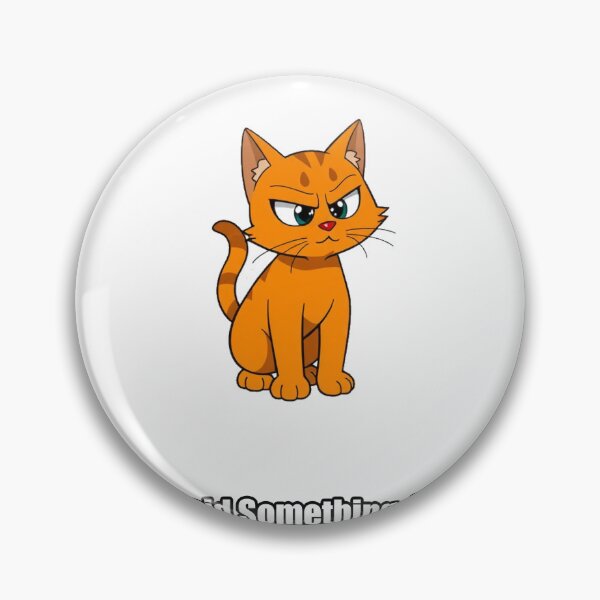 Item preview, Orange Cat Sticker - The Wall Said Something Pursuing It designed and sold by pawdrops.