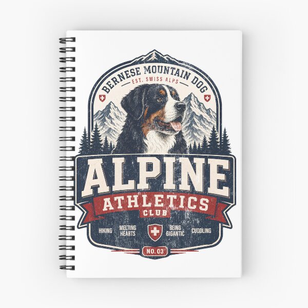 Item preview,  Bernese Mountain Dog Alpine Athletics Club | Berner Varsity Shirt | Bernese Dog Mom Gift | Swiss Alps Dog designed and sold by TheDogClub.