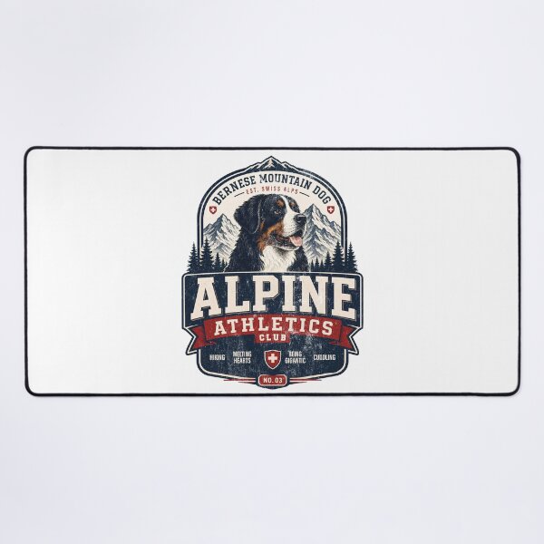 Item preview,  Bernese Mountain Dog Alpine Athletics Club | Berner Varsity Shirt | Bernese Dog Mom Gift | Swiss Alps Dog designed and sold by TheDogClub.