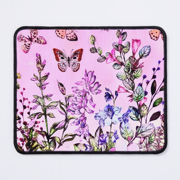 Item preview, Pink Sky, Flowers, and Butterflies designed and sold by ROSENDE ART HOUSE.
