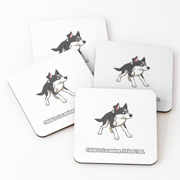 Artikelvorschau, Border-Collie-Aufkleber – Kind entkommt – Problem lösen – Lustiges Border-Collie-Geschenk entworfen und verkauft von pawdrops.