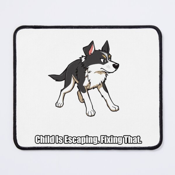 Item preview, Border Collie Sticker - Child Is Escaping Fixing That - Funny Border Collie Gift designed and sold by pawdrops.