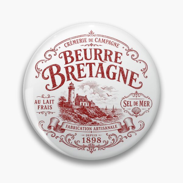 Item preview, Vintage French Beurre Bretagne | Rustic Brittany Butter Label designed and sold by newnomads-art.