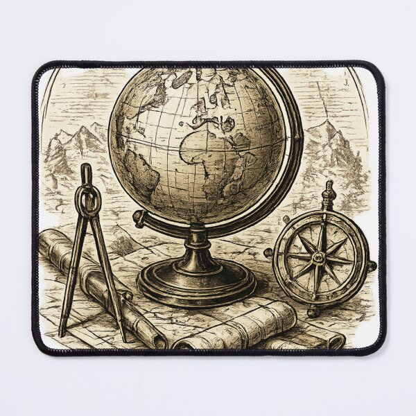 Item preview, Cartographer Vintage Illustration Map Explorer Gift designed and sold by RickE.