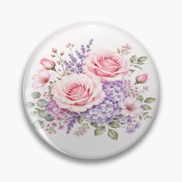 Item preview, Blush Pink & Lavender Floral Bouquet designed and sold by Roya10.