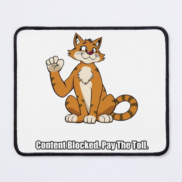 Item preview, Maine Coon Sticker - Content Blocked Pay The Toll - Funny Cat Gift designed and sold by pawdrops.