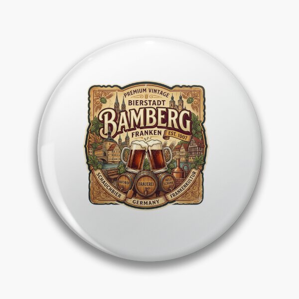 Item preview, Regensburg Riverside Beer Travel Sticker designed and sold by Imaginarium of Chaos falcon88 .