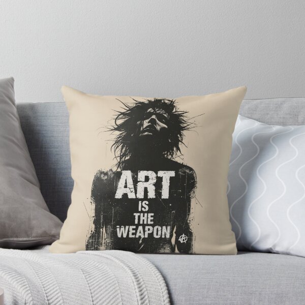 Item preview, Art Is The Weapon Anarchy Punk Rock Portrait Graphic designed and sold by ERODED SELF.