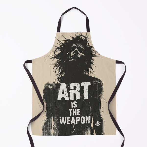 Item preview, Art Is The Weapon Anarchy Punk Rock Portrait Graphic designed and sold by ERODED SELF.