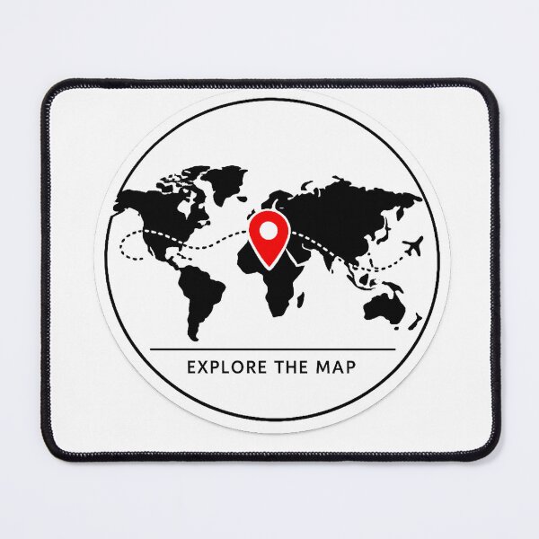 Item preview, Explore The Map Minimalist World Map Pin Travel designed and sold by Modefissi.