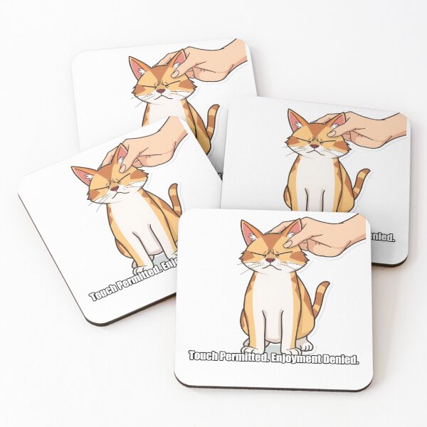 Item preview, British Shorthair Sticker - Touch Permitted Enjoyment Denied designed and sold by pawdrops.