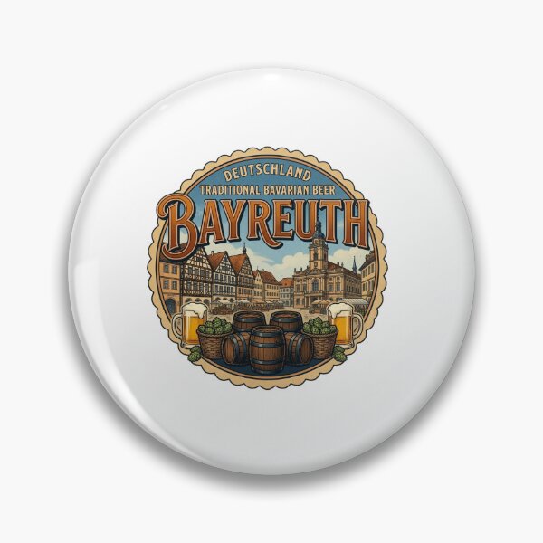 Item preview, Bayreuth Bavarian Brewery Travel Sticker designed and sold by Imaginarium of Chaos falcon88 .