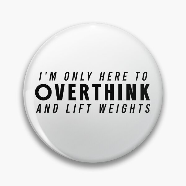 Item preview, Funny Gym Sarcastic Overthink and Lift Weights T-Shirt designed and sold by Redvibeco.