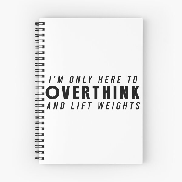 Item preview, Funny Gym Sarcastic Overthink and Lift Weights T-Shirt designed and sold by Redvibeco.