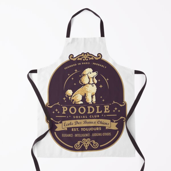 Aperçu de l'œuvre Club social caniche | Chemise universitaire drôle de caniche | Cadeau de maman caniche | Ecole des Beaux Chiens créée et vendue par TheDogClub.