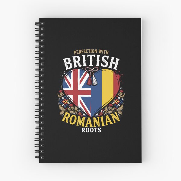 Item preview, Perfection With British Romanian Roots Dual Heritage Flag Heart designed and sold by Antdoodle.