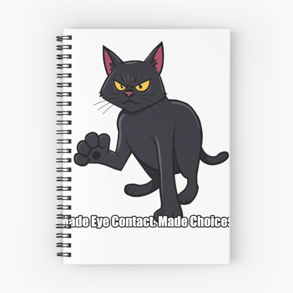 Item preview, Black Cat Sticker - Made Eye Contact Made Choices - Funny Black Cat Gift designed and sold by pawdrops.