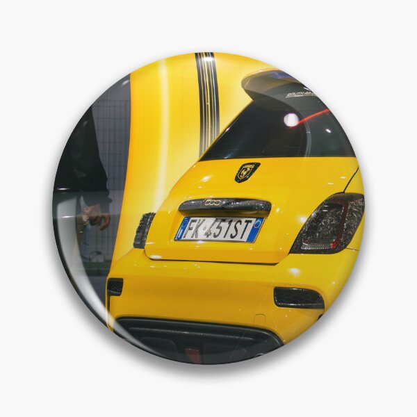 Item preview, Abarth 500 Yellow  - Italian Hot Hatch - Automotive Art designed and sold by enzoade.