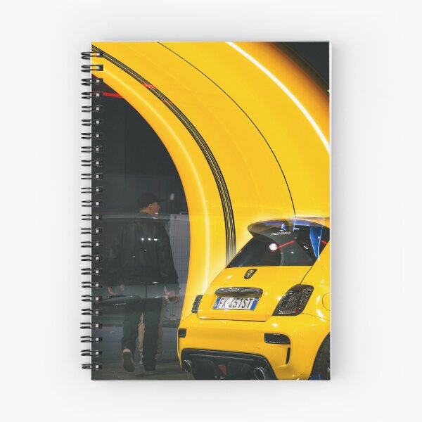 Item preview, Abarth 500 Yellow  - Italian Hot Hatch - Automotive Art designed and sold by enzoade.