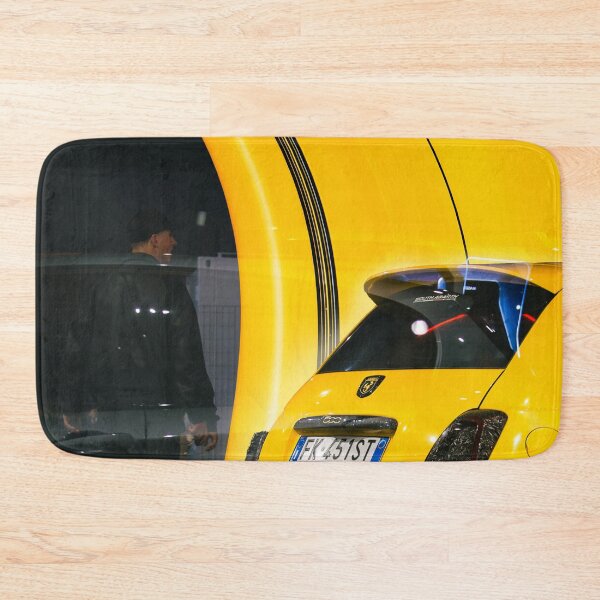 Item preview, Abarth 500 Yellow  - Italian Hot Hatch - Automotive Art designed and sold by enzoade.