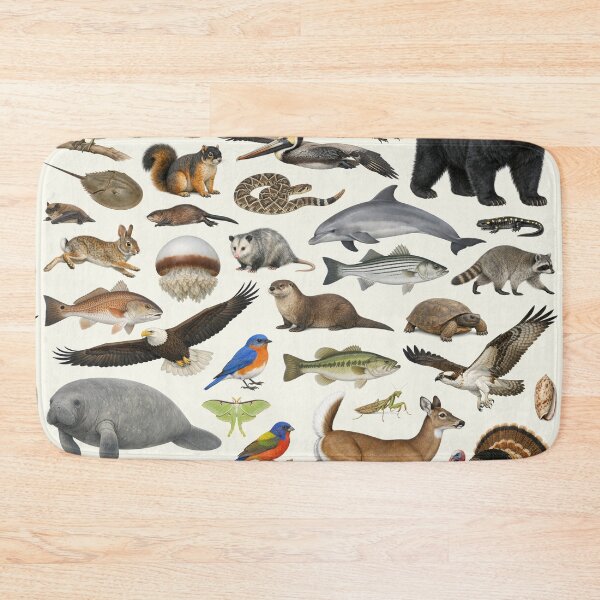 Item preview, Animals of South Carolina Retro Style Identification Chart designed and sold by kakarikihill.