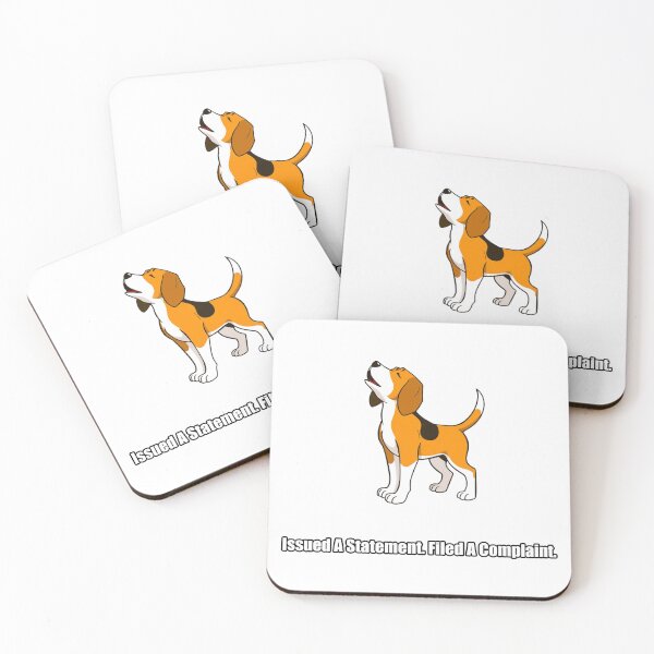 Item preview, Beagle Sticker - Issued A Statement Filed A Complaint - Funny Beagle Gift designed and sold by pawdrops.