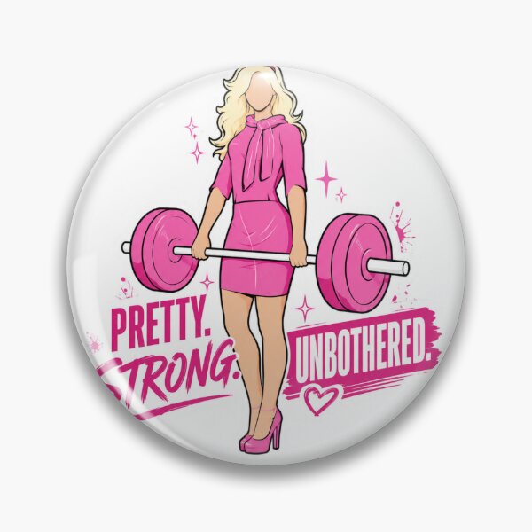 Item preview, Pretty Strong and Unbothered Gym Girl designed and sold by Digistore1221.