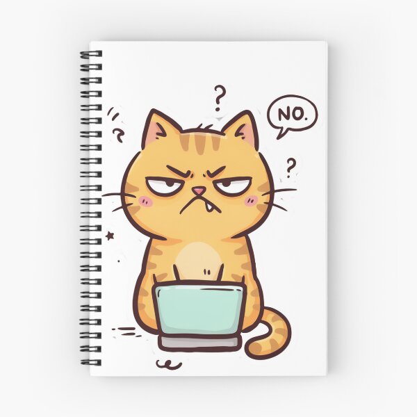 Item preview, Grumpy Cat Saying No Laptop Funny Confused  designed and sold by Krzepcia.