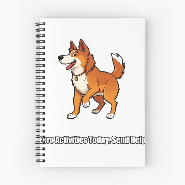 Item preview, Australian Shepherd Sticker - Zero Activities Today Send Help designed and sold by pawdrops.